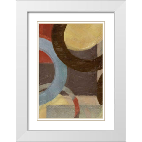 HALO WEAVE IV White Modern Wood Framed Art Print with Double Matting by Greene, Taylor