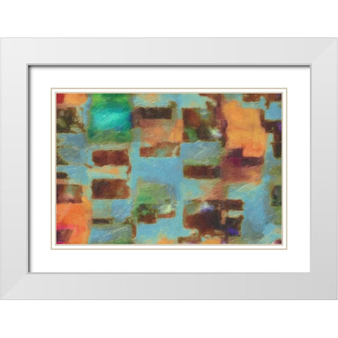 SPECTRUM White Modern Wood Framed Art Print with Double Matting by Greene, Taylor