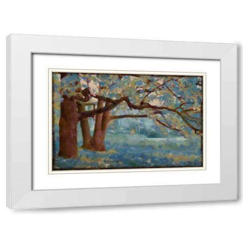 Azure Landscape  White Modern Wood Framed Art Print with Double Matting by Greene, Taylor