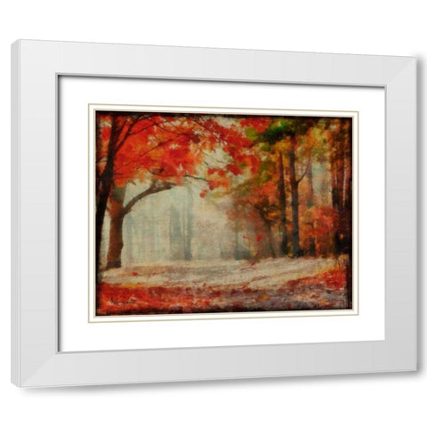 HARVEST LANDSCAPE 2 White Modern Wood Framed Art Print with Double Matting by Greene, Taylor