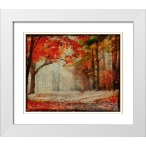 HARVEST LANDSCAPE 2 White Modern Wood Framed Art Print with Double Matting by Greene, Taylor
