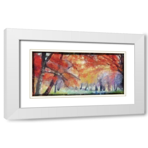 PRISM LANDSCAPE White Modern Wood Framed Art Print with Double Matting by Greene, Taylor