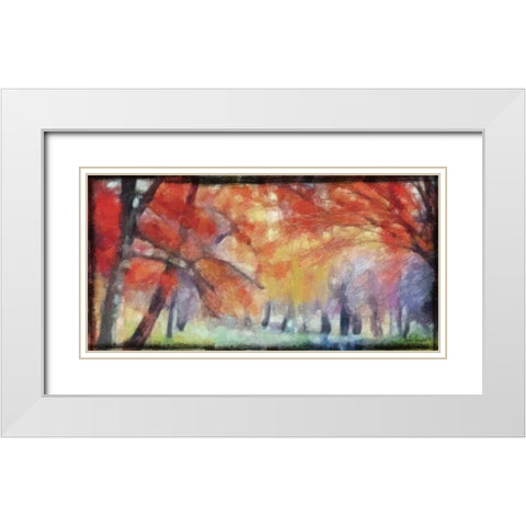 PRISM LANDSCAPE White Modern Wood Framed Art Print with Double Matting by Greene, Taylor