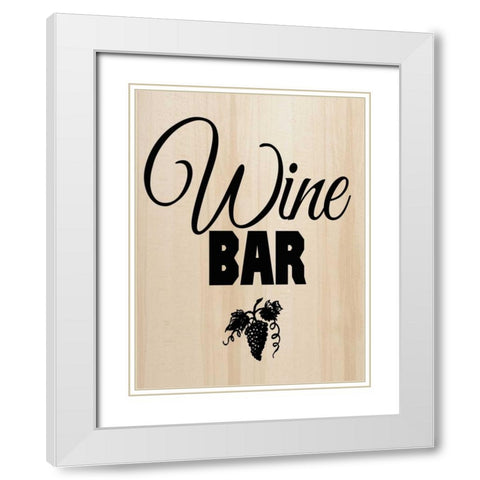 The Wine Bar White Modern Wood Framed Art Print with Double Matting by Greene, Taylor