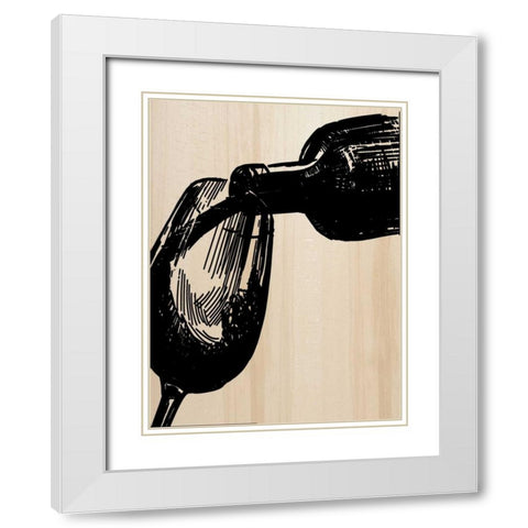 The Pour White Modern Wood Framed Art Print with Double Matting by Greene, Taylor