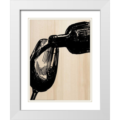 The Pour White Modern Wood Framed Art Print with Double Matting by Greene, Taylor