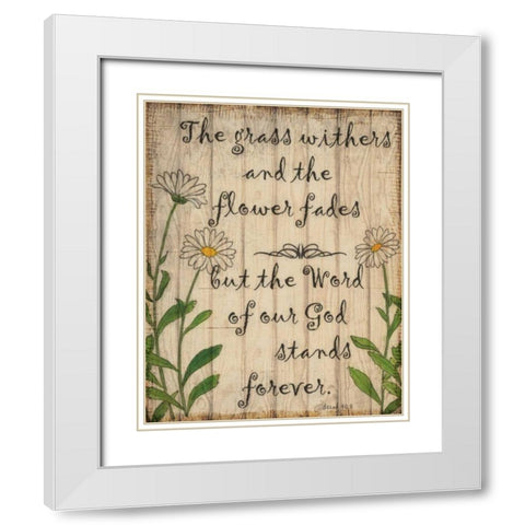 The Grass White Modern Wood Framed Art Print with Double Matting by Greene, Taylor