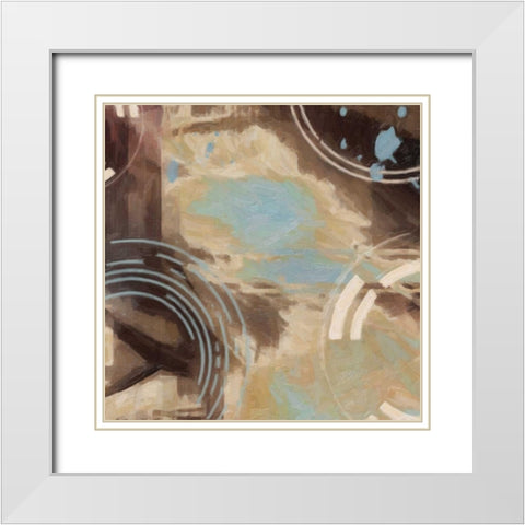 Orbstration 3 White Modern Wood Framed Art Print with Double Matting by Greene, Taylor
