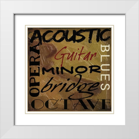 JAMMING  I-NO BLUR 8 White Modern Wood Framed Art Print with Double Matting by Greene, Taylor