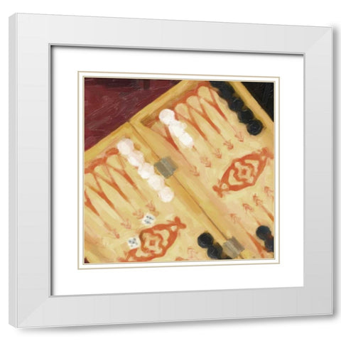 PLAY TIME White Modern Wood Framed Art Print with Double Matting by Greene, Taylor