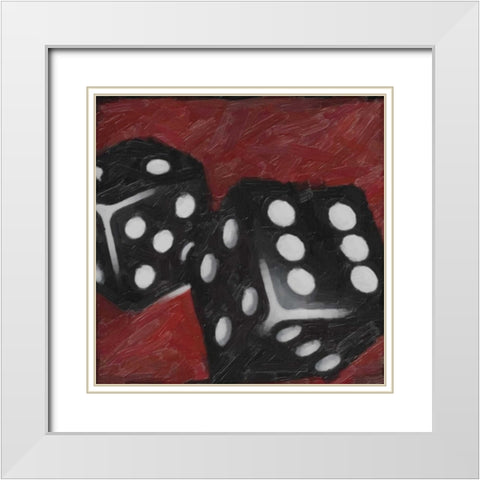 LETS ROLL White Modern Wood Framed Art Print with Double Matting by Greene, Taylor