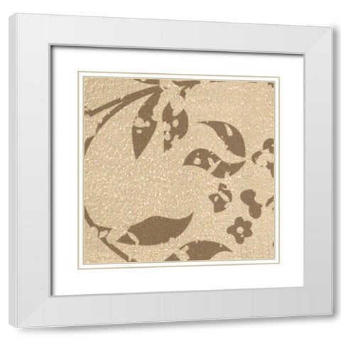 Faith B6 White Modern Wood Framed Art Print with Double Matting by Greene, Taylor