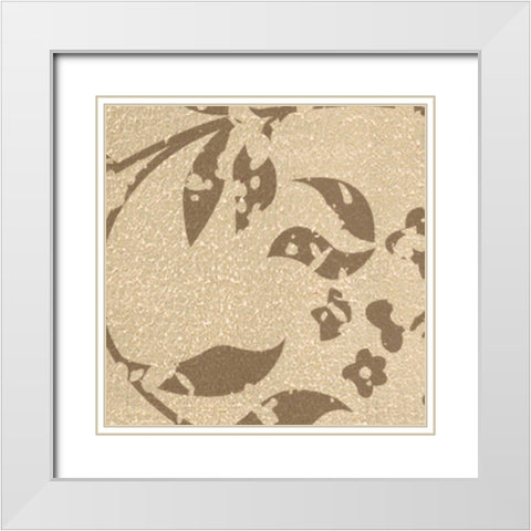 Faith B6 White Modern Wood Framed Art Print with Double Matting by Greene, Taylor