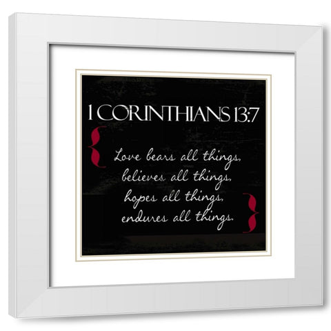 Love in White White Modern Wood Framed Art Print with Double Matting by Greene, Taylor