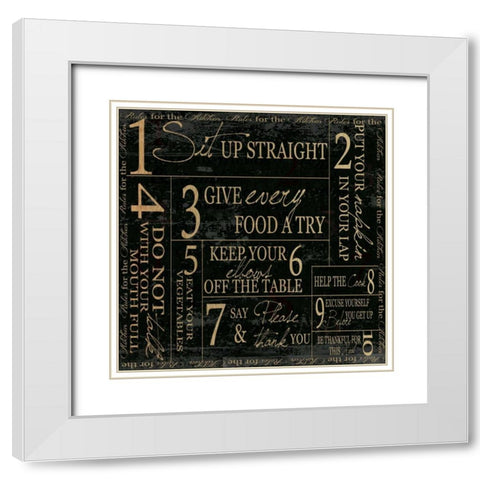 OPEN-KITCHEN White Modern Wood Framed Art Print with Double Matting by Greene, Taylor