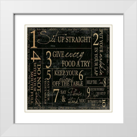OPEN-KITCHEN White Modern Wood Framed Art Print with Double Matting by Greene, Taylor
