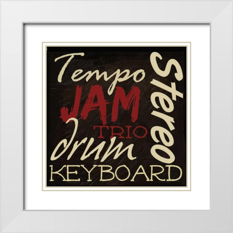 JAM White Modern Wood Framed Art Print with Double Matting by Greene, Taylor