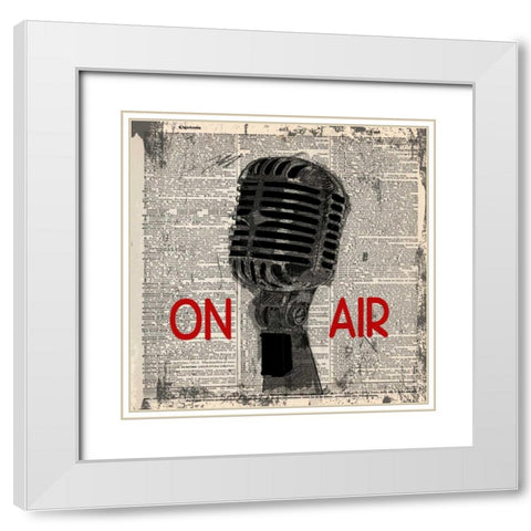 ON AIR White Modern Wood Framed Art Print with Double Matting by Greene, Taylor