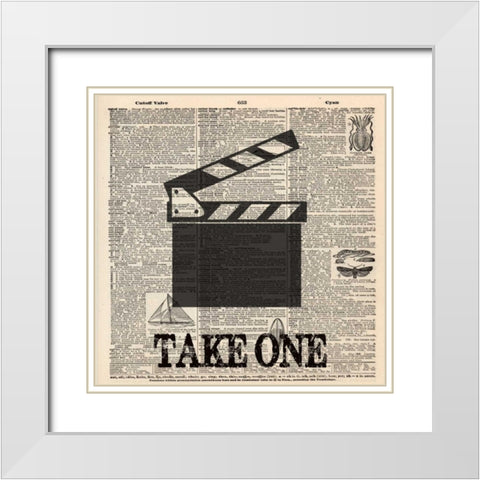 TAKE ONE 2 White Modern Wood Framed Art Print with Double Matting by Greene, Taylor