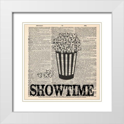 SHOWTIME 3 White Modern Wood Framed Art Print with Double Matting by Greene, Taylor