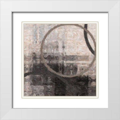 COMPRESSION II White Modern Wood Framed Art Print with Double Matting by Greene, Taylor