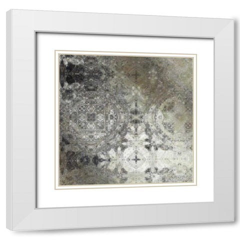 ORNAMENTAL I White Modern Wood Framed Art Print with Double Matting by Greene, Taylor