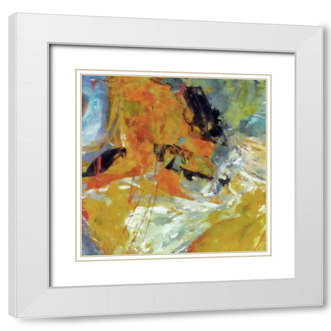 STIGMA I White Modern Wood Framed Art Print with Double Matting by Greene, Taylor