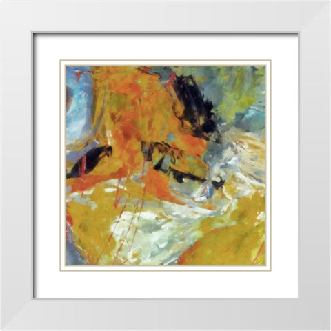 STIGMA I White Modern Wood Framed Art Print with Double Matting by Greene, Taylor
