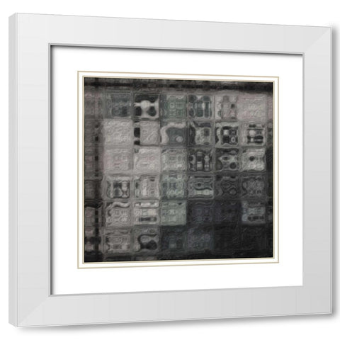 PORTICO White Modern Wood Framed Art Print with Double Matting by Greene, Taylor