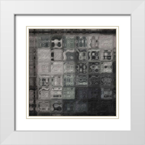 PORTICO White Modern Wood Framed Art Print with Double Matting by Greene, Taylor