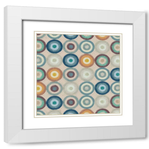 AQUILA IV White Modern Wood Framed Art Print with Double Matting by Greene, Taylor