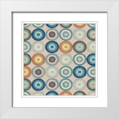 AQUILA IV White Modern Wood Framed Art Print with Double Matting by Greene, Taylor