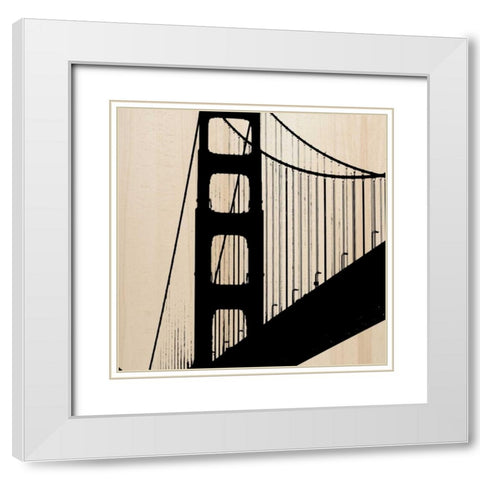 San Fran White Modern Wood Framed Art Print with Double Matting by Greene, Taylor