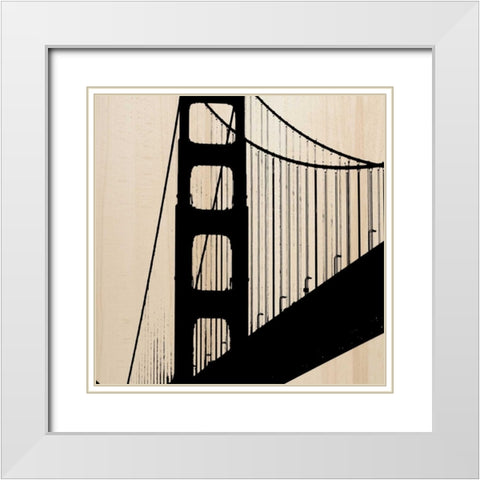 San Fran White Modern Wood Framed Art Print with Double Matting by Greene, Taylor