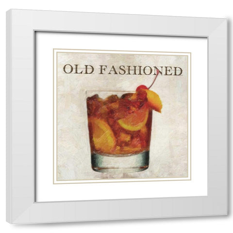 OLD FASHIONED White Modern Wood Framed Art Print with Double Matting by Greene, Taylor