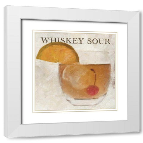 WHISKEY SOUR White Modern Wood Framed Art Print with Double Matting by Greene, Taylor
