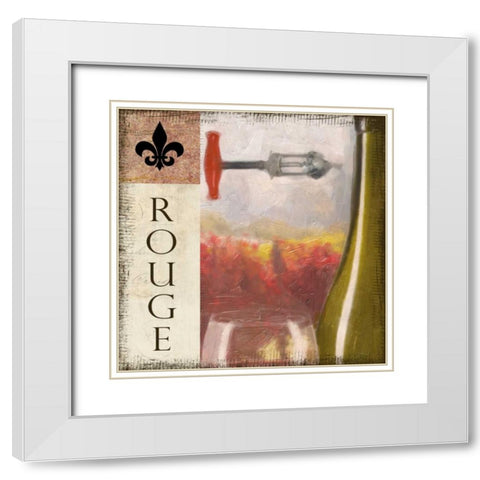 ROUGE VINEYARD  White Modern Wood Framed Art Print with Double Matting by Greene, Taylor