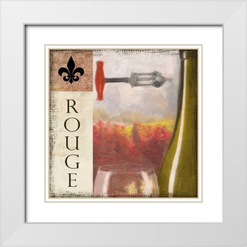 ROUGE VINEYARD  White Modern Wood Framed Art Print with Double Matting by Greene, Taylor
