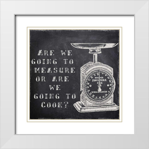 Cook Or Measure White Modern Wood Framed Art Print with Double Matting by Greene, Taylor