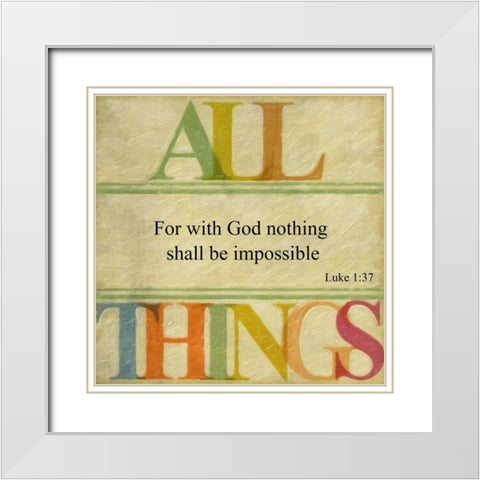 All Things White Modern Wood Framed Art Print with Double Matting by Greene, Taylor