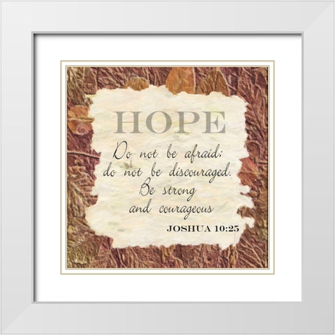 Hope ver 2 White Modern Wood Framed Art Print with Double Matting by Greene, Taylor