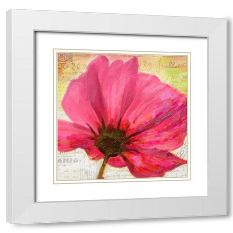 Red Poppy II White Modern Wood Framed Art Print with Double Matting by Greene, Taylor