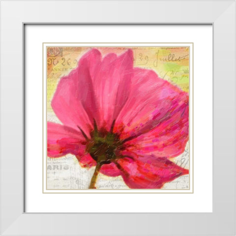 Red Poppy II White Modern Wood Framed Art Print with Double Matting by Greene, Taylor