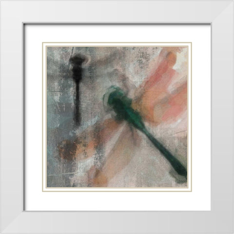 Dragons Fly 2 White Modern Wood Framed Art Print with Double Matting by Greene, Taylor