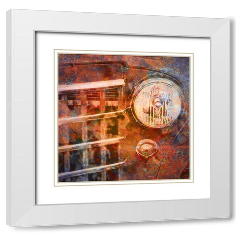 Rusted Car 2 White Modern Wood Framed Art Print with Double Matting by Greene, Taylor