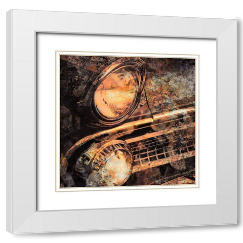 Rusted Car 3 White Modern Wood Framed Art Print with Double Matting by Greene, Taylor