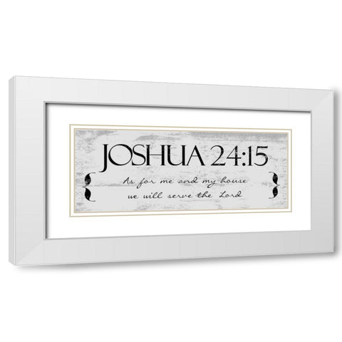 THE LORD White Modern Wood Framed Art Print with Double Matting by Greene, Taylor