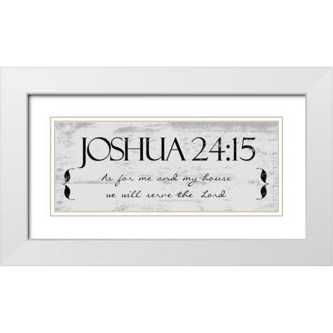 THE LORD White Modern Wood Framed Art Print with Double Matting by Greene, Taylor