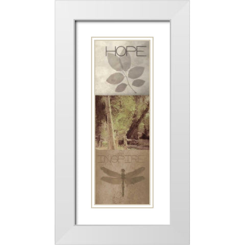 SIlhouette Beauty  C White Modern Wood Framed Art Print with Double Matting by Greene, Taylor