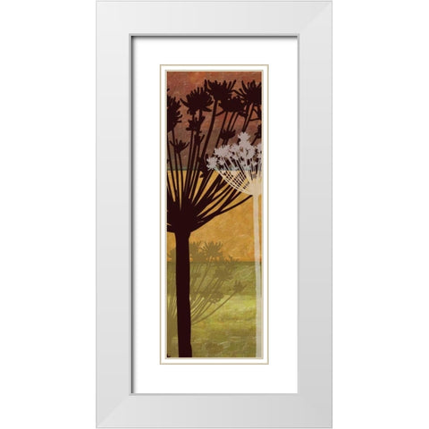 SUMMER BREEZE SPICE D White Modern Wood Framed Art Print with Double Matting by Greene, Taylor